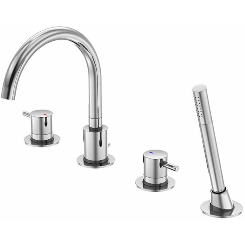 Steinberg 100 - Mitigeur sur le bord de baignoire, installation 4 trous, chrome 100 2400