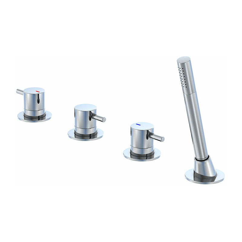 

Steinberg Series 100 Mezclador de soporte para bañera y ducha de 4 orificios, cromado - 1002480