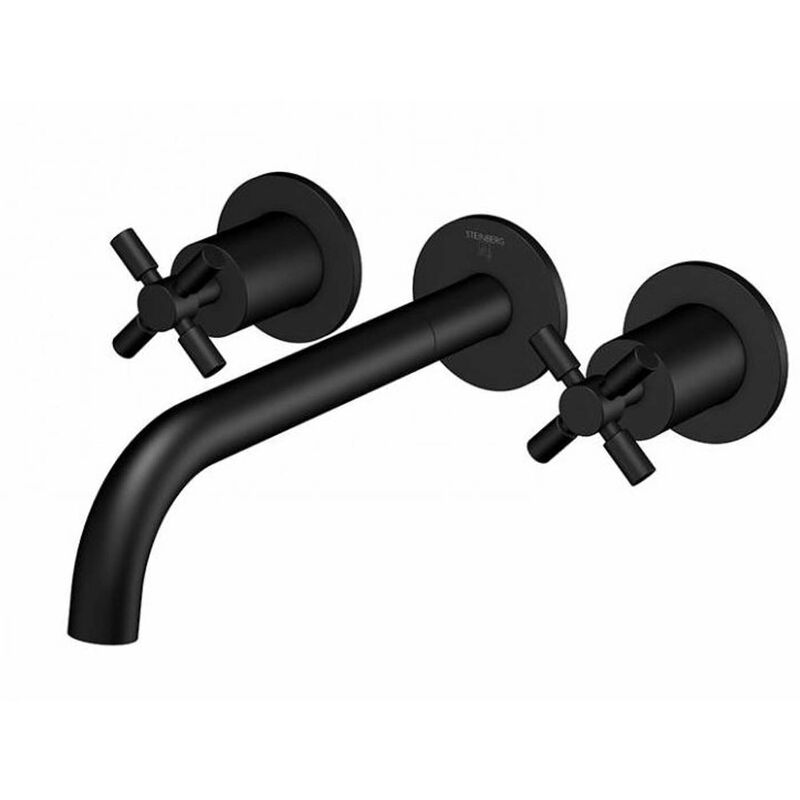 Steinberg Série 250 robinetterie de lavabo, set complet, 3 trous,