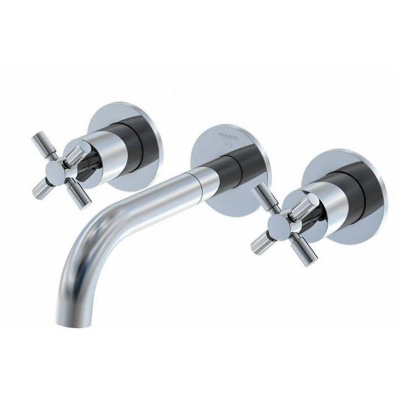 Steinberg 250 - Mitigeur de lavabo encastré, installation 3 trous, avec corps, chrome 250 1902