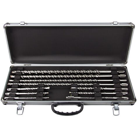DEMA Steinbohrer Betonbohrer Set 11 teilig Hammerbohrer SDS-Plus Bohrer Satz lang