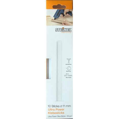 Steinel 10 Ultra Power Klebesticks Ø 11 mm, Schmelzklebestoff Klebestick für Heißklebepistole