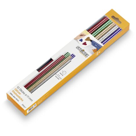 STEINEL 110068385 COLA HUESOS TONELADAS 11 MM ORO, PLATA, VERDE, AZUL, ROJO 10 PZA(S)