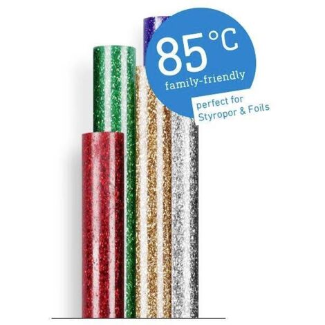 Steinel Bâtons de colle 7 mm 150 mm multicolore, effet scintillant, or, argent, rouge, vert, bleu 96 g 16 pc(s)