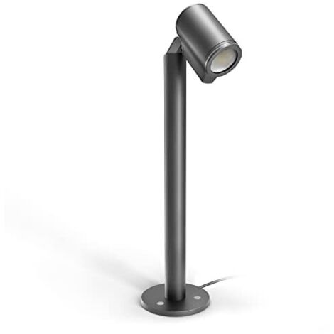 Steinel Faretto a LED Spot Way, 6,7 W, 512 lm, Lampada da Giardino, Luce del Sentiero, Orientabile, Luce Bianca Calda, IP44, Antracite