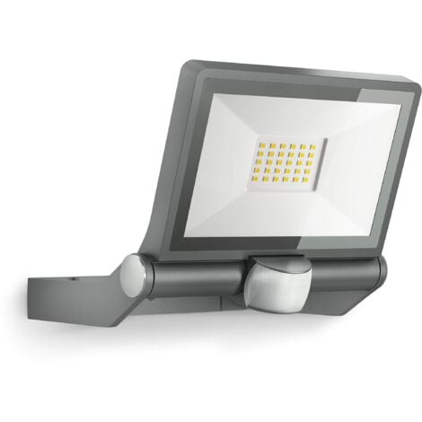 Steinel Faretto a LED XLED ONE S, con sensore di movimento a 180°, 18,6 W, 2050 lm a 3000 K, per vialetti, Antracite