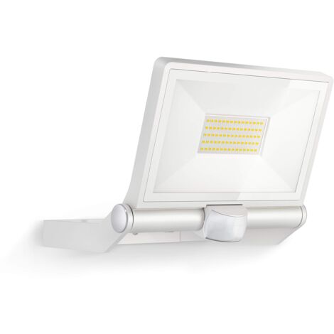 Steinel Faretto a LED XLED ONE XL S, sensore di movimento a 180°, 42,6 W, 4200 lm a 3000 K, in alluminio, per vialetti, Bianco