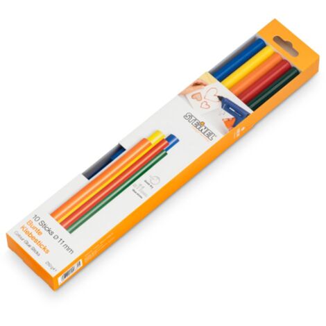 Steinel Klebesticks Ø 11 mm, bunt (Color), 10 Stück Heißklebepistolen & Zubehör