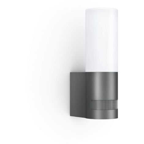 Steinel Lampada da esterni L 605 S, sensore di movimento a 180° con portata di 10 m, 11,3 W, 729 lm, alluminio, antracite