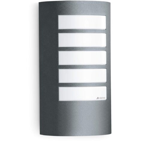 Steinel Lampada da Esterno L 12, Illuminazione esterna da Parete Senza Sensore, Ingresso casa, E27, Antracite