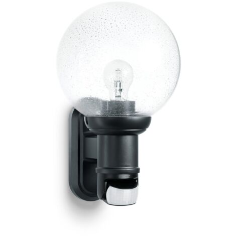 Steinel Lampada da esterno L 560 S, Lampada da parete con sensore, E27, luce classica da esterno, ingresso casa, Nero