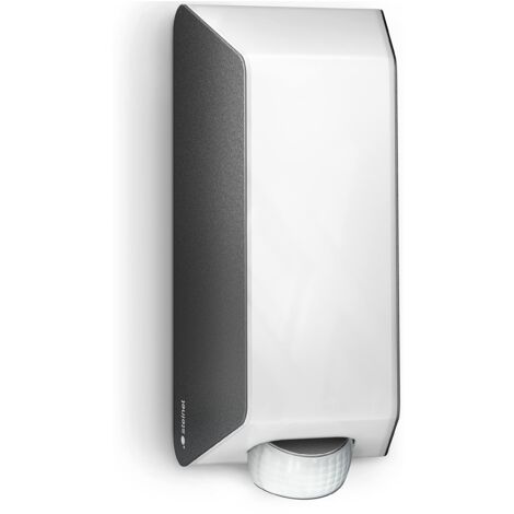 Steinel luce esterna L 30 S antracite, rilevatore di movimento 180°, portata 10 m, presa E27, lampada da parete di design per esterni resistente agli urti
