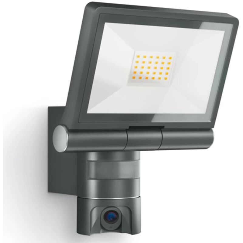 Steinel Outdoor Sensor Spotlight XLED CAM 1 Black - Black