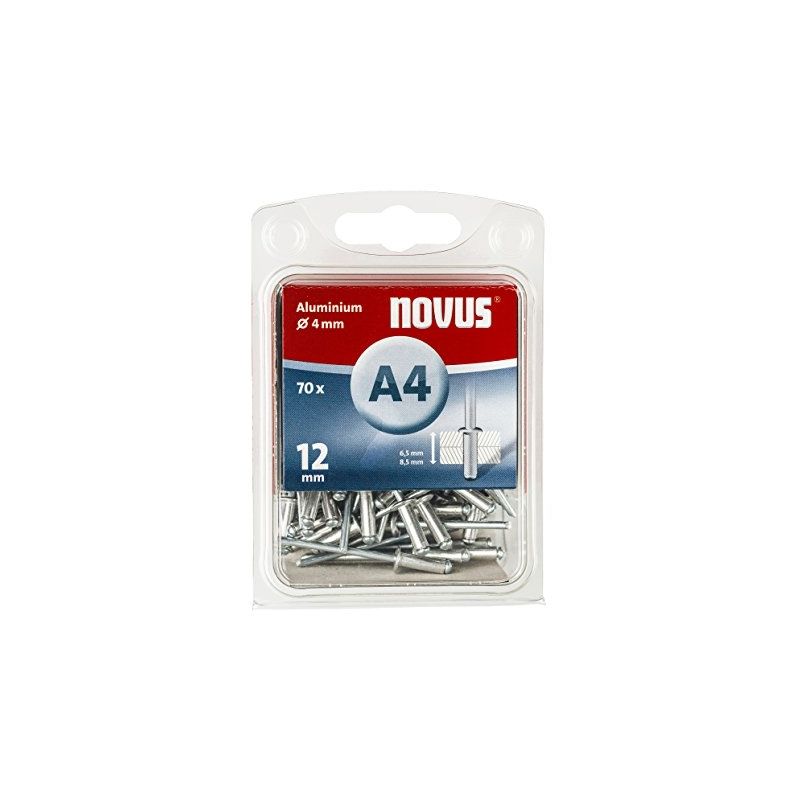 Steinel Rivets Aveugles 4 X 12, 045-0071 Aluminium (70 Pcs)