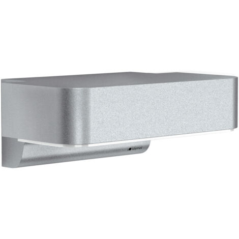 Steinel Sensor-LED-Außenleuchte L 800 SC silber 087555 LED-Außenwandleuchte mit Bewegungsmelder LED