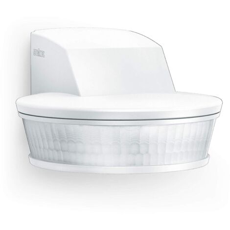 Steinel Sensore di movimento sensIQ S bianco - 2000W, angolo rilevamento 300°, raggio d'azione 20m, sensore anti furto, supporto ad angolo a parete, telecomando