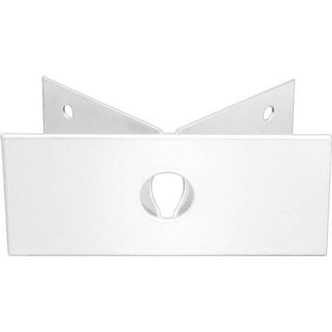 Steinel Supporto a Parete Angolare EWH 03 Bianco Acciaio Inox Adattatore per Angoli Esterni per Apparecchio da Esterno L 400 S