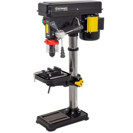 Steiner – Perceuse à colonne 700W 16mm – 12 vitesses de 220 à 2450 tr/min – Profondeur de perçage max 80mm – Pour bois, métal et plastique