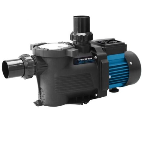 Steiner – Pompe filtration piscine 550W 14m³/h – Auto amorçante – Compatible eau chlorée et salée – Panier pré-filtre grande capacité