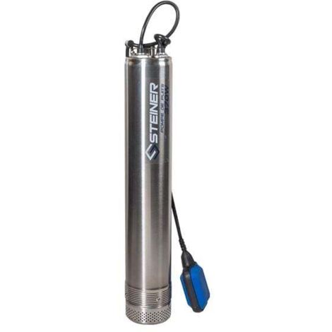 Steiner – Pompe immergée inox 370W – Hauteur manométrique 45m – Débit max 3900 L/h – Moteur monophasé IP68 pour puits profonds