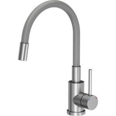 Steiner Quadron Maggie robinet cuisine gris acier inoxydable