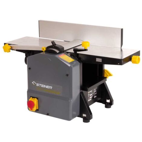 Steiner – Raboteuse dégauchisseuse 1250W 204mm – Table en fonte d'aluminium – Épaisseur max. 2mm – Moteur puissant pour bois dur