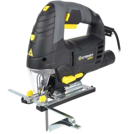 Steiner – Scie sauteuse pendulaire laser 800W – Capacité de coupe 110mm – Système pendulaire 4 positions – Éclairage LED pour précision