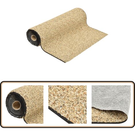 Steinfolie Natur-Sand 250x100 cm - Teichfolie - Steinfolie - Gartendeko - Wassergarten - Teichrandabdeckung