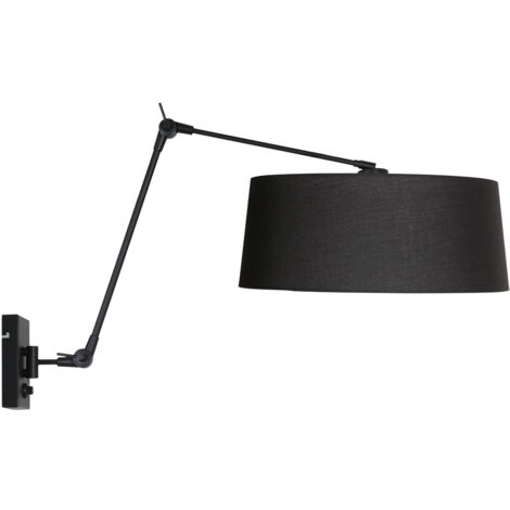 Steinhauer - aplique de pared - Prestige Chic - negro - metal