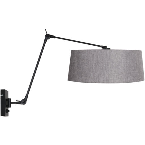 Steinhauer - aplique de pared - Prestige Chic - negro - metal