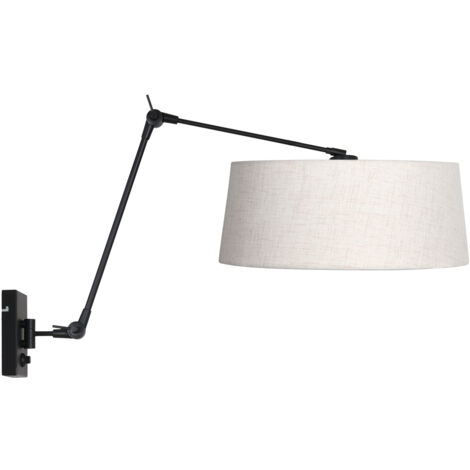 Steinhauer - aplique de pared - Prestige Chic - negro - metal