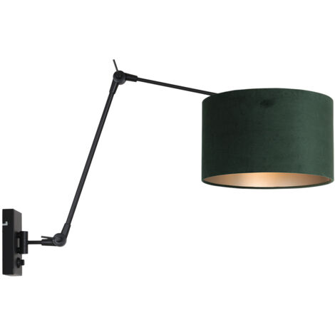 Steinhauer - aplique de pared - Prestige Chic - negro - metal