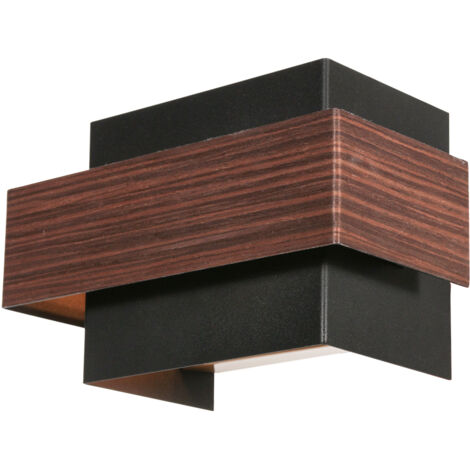 Steinhauer - applique murale - Muro - bois noir - métal - G9 -