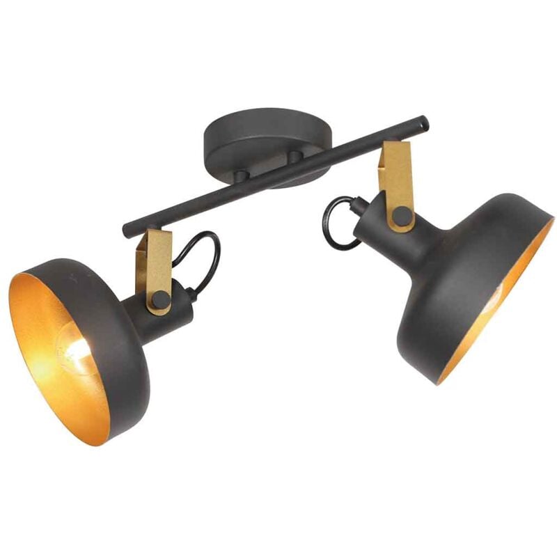 Steinhauer - applique murale - Prato - noir - métal - spot en