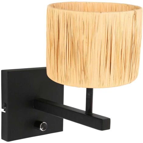 Steinhauer - applique murale - Stang - noir - herbe métal - lampe