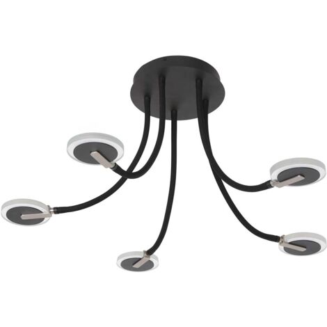 Steinhauer - deckenleuchte - Turound - schwarz - metall - Ø 92cm