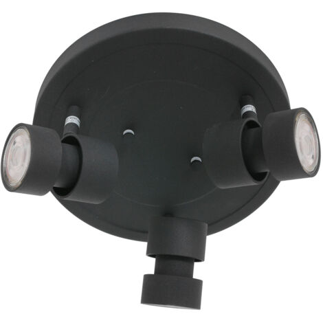 Steinhauer - foco - Natasja LED - negro - metal - Ø 28cm - GU10 -