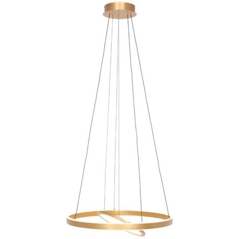 Steinhauer - hängeleuchte - Ringlux - gold - glas metall - Ø 60cm