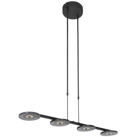 Steinhauer - hängeleuchte - Turound - schwarz - glas metall -