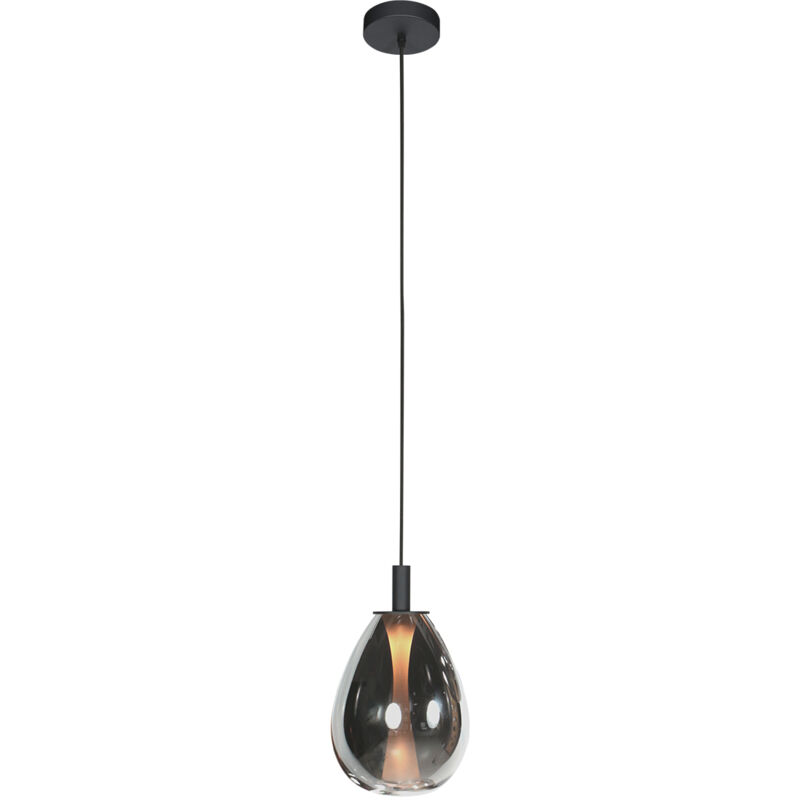 Hängeleuchte - Glimsy - Schwarz - Glas Metall - Ø - Steinhauer