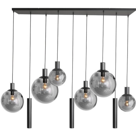 Steinhauer - lampada a sospensione - Bollique LED - nero - vetro