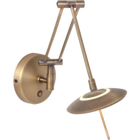 Steinhauer - lampada da parete - Zodiac LED - bronzo - plastica