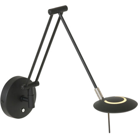 Steinhauer - lampada da parete - Zodiac LED - nero - plastica