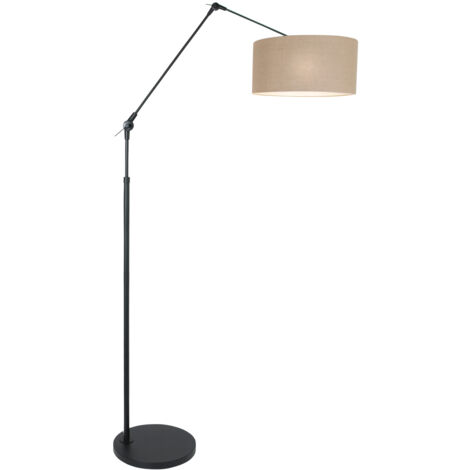 Steinhauer - lampada da terra - Prestige Chic - nero - lino