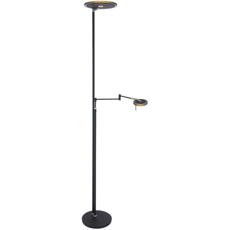 Steinhauer - lampada da terra - Turound - nero - vetro metallo -