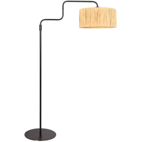 Steinhauer - lampadaire - Bloeba - naturel noir - métal herbes