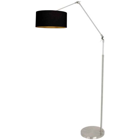 Steinhauer - lampadaire - Prestige Chic - acier - lin métal -
