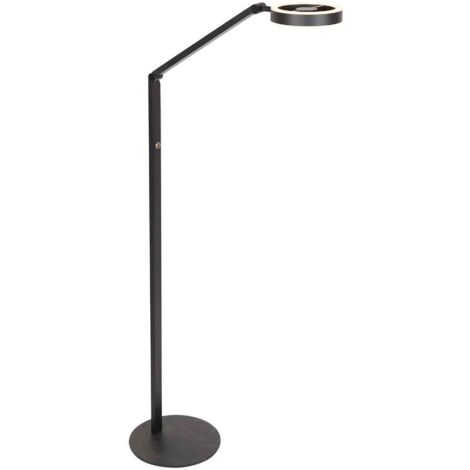 Steinhauer - lampadaire - Ringlux - noir - métal - Ø 25cm - LED -