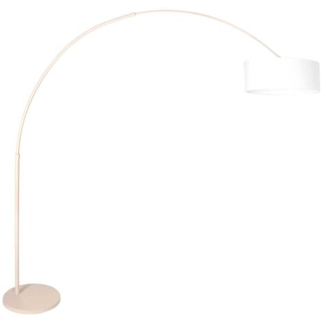 Steinhauer - lampadaire - Sparkled Light - beige blanc - lin