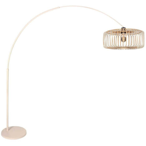 Steinhauer - lampadaire - Sparkled Light - beige naturel - bambou